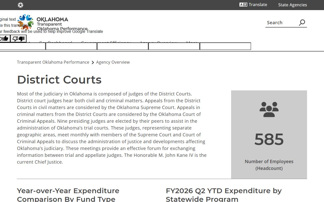Kingfisher County District Court within the Oklahoma District Court system