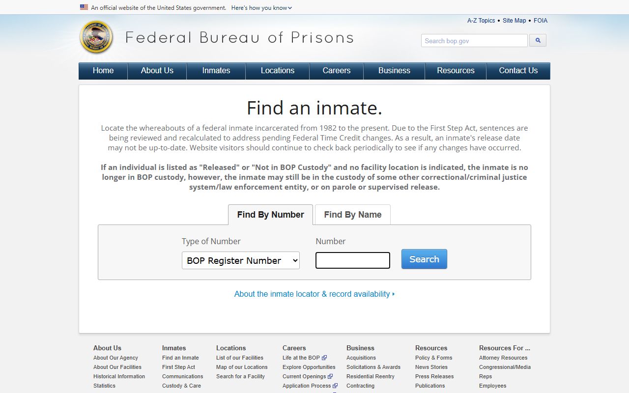 Kingfisher County inmate records and the federal Bureau of Prisons locator